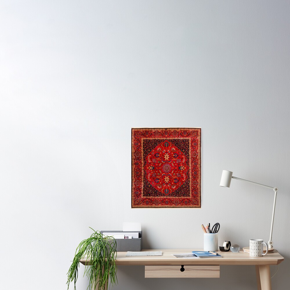 Antique Persian Rug Sticker for Sale by Susan Evans