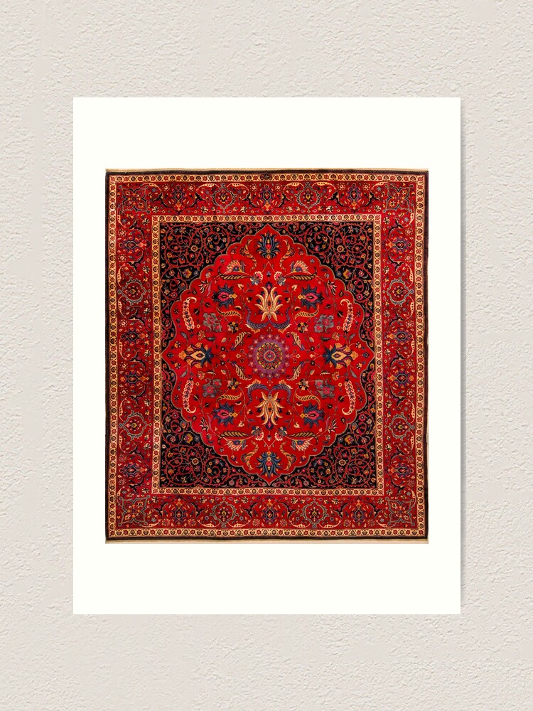 Antique Persian Rug Sticker for Sale by Susan Evans