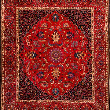 Antique Persian Rug Sticker for Sale by Susan Evans