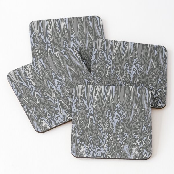 Item preview, Gray Camouflage Digital Liquify Pattern in Gray Shades and Black designed and sold by ShopieHome.