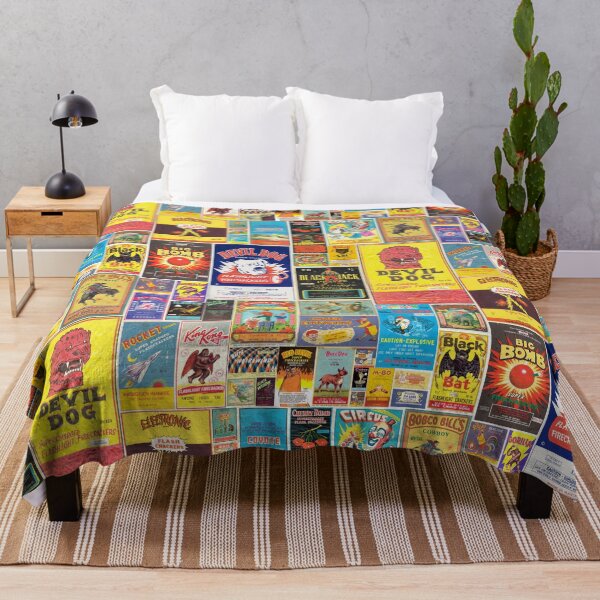 Item preview, Vintage Firecracker box label Pattern  designed and sold by jesseladret.