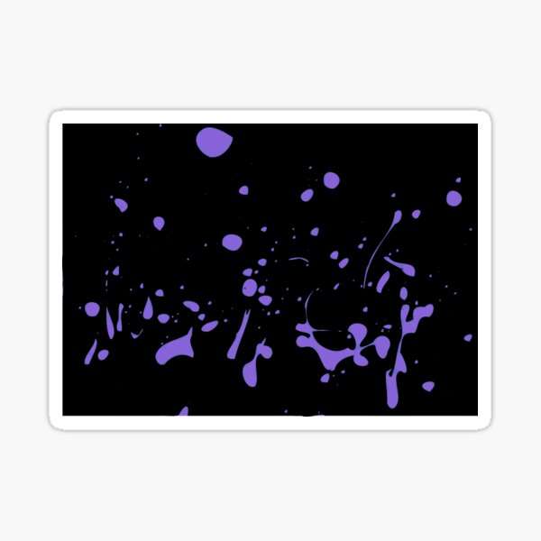 Violet Snow Night Abstraction Sticker