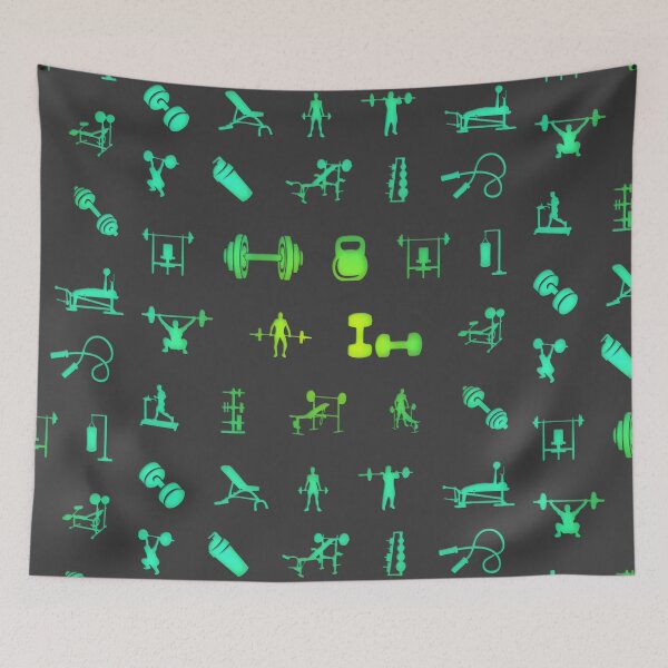 Item preview, Gym Icon Patterns designed and sold by Jarrod Vandenberg.