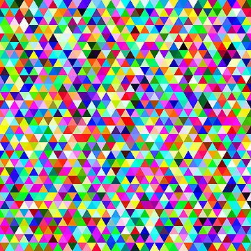 Artwork thumbnail, Triangle Pattern Random Colors by Handstand365