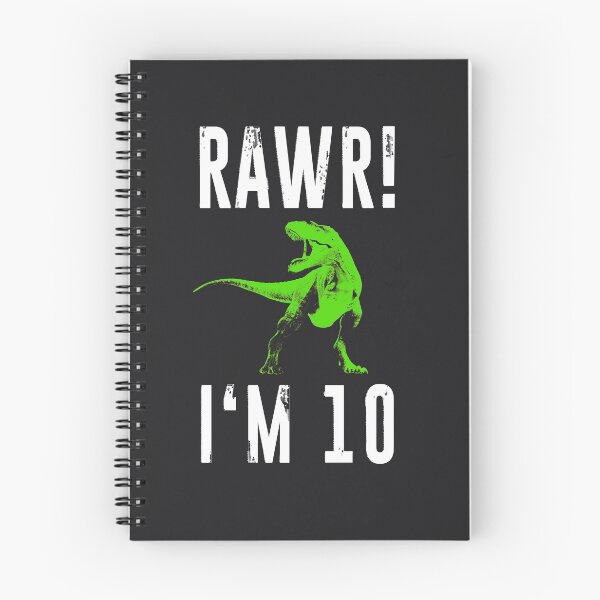 Item preview, Ten Year Old Dinosaur Gift | 10th Birthday Rawr I'm 10 Art designed and sold by melsens.