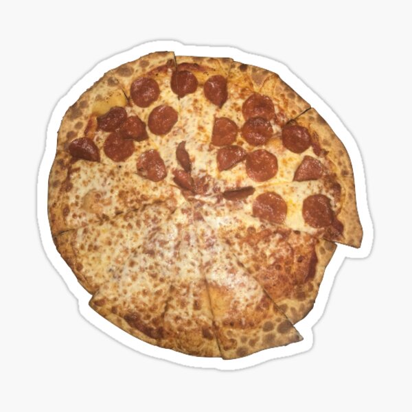 crooked pizza Sticker