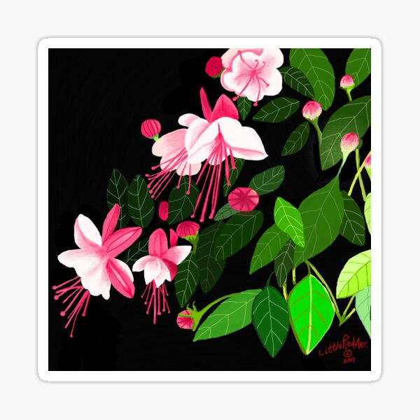 Item preview, Fuschia designed and sold by Little Red Art.