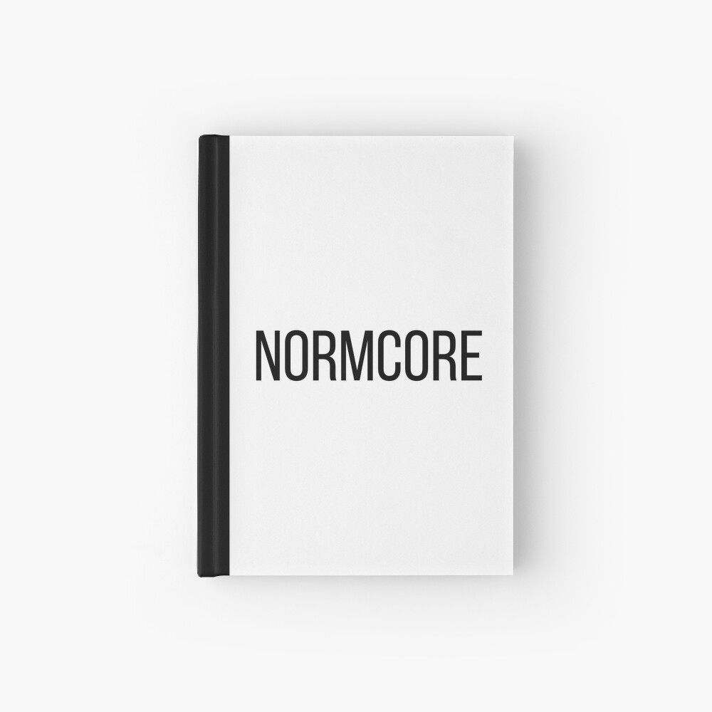 NORMCORE white HARDCORE NORMAL Notizbuch