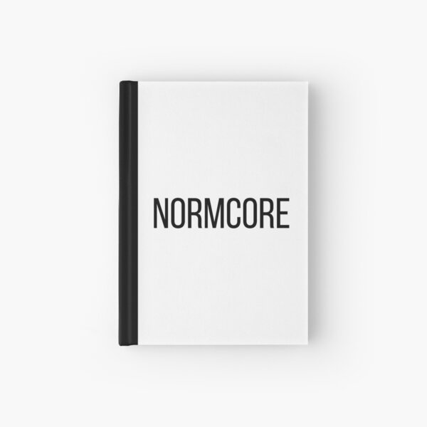 NORMCORE white HARDCORE NORMAL Notizbuch