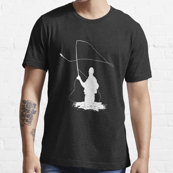 Fly Fishing Rod Long Sleeve Tshirt - unisex - Fly Rod Shirt - Fishing Gift - Fly Fishing Reel Shirt - Fisherman Gift
