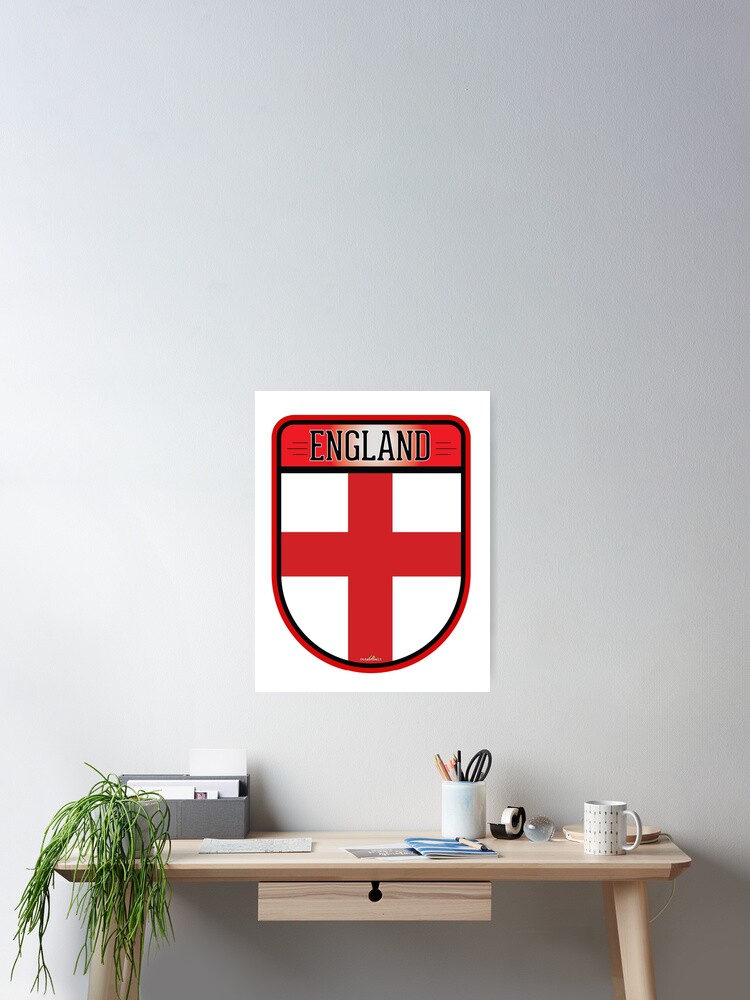 England English St George Country Flag Oval Decal