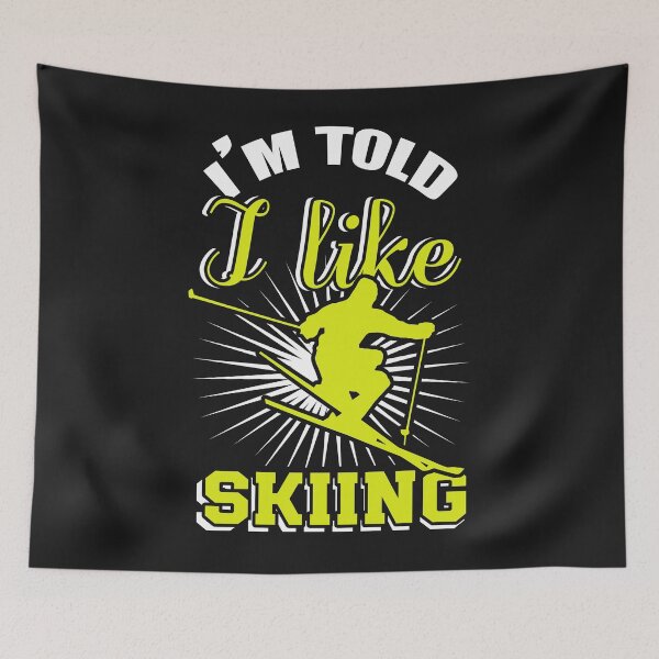 Item preview, I'm telling I lke skiing designed and sold by dtino.