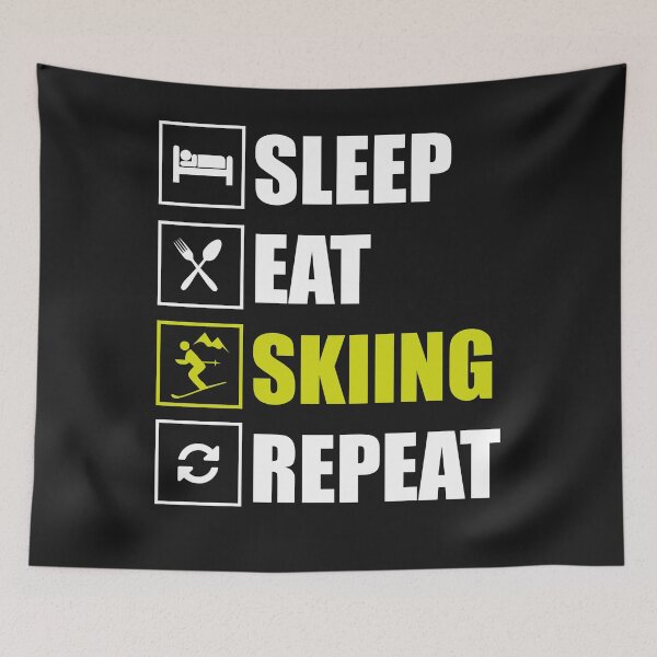 Item preview, Sleep Eat Skiing Repeat designed and sold by dtino.