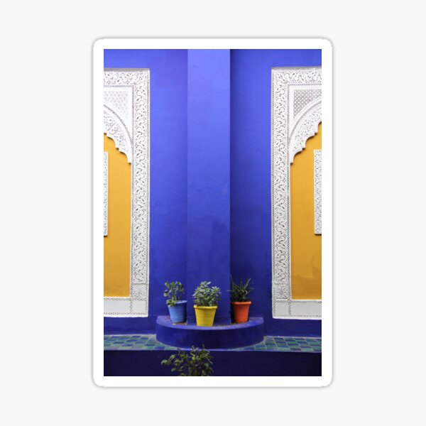 MAJORELLE GARDEN MARRAKECH; TIME TO TAKE TEA Sticker