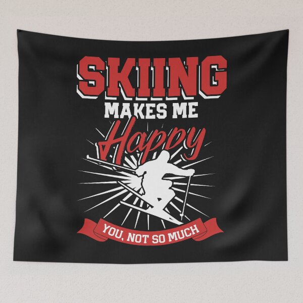Item preview, Skiing makes me happy designed and sold by dtino.