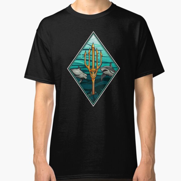 King of the Sea - Shark Dolphins trident Classic T-Shirt