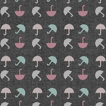 Artwork thumbnail, Rustic Look Funny Umbrellas Pattern by technotext