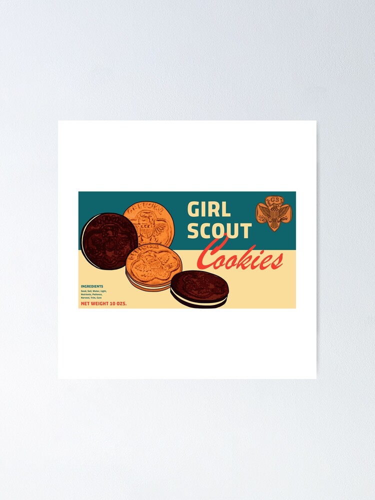 Girl Scout Cookies Strain Artwork Poster By Herbalmafia Redbubble