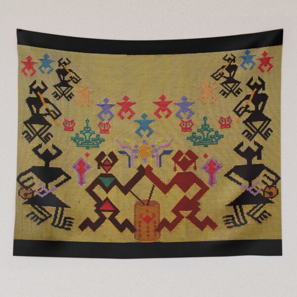 Item preview, Yellow Li Minority Hand Woven Brocade (Detail) designed and sold by Marian Rosenberg.