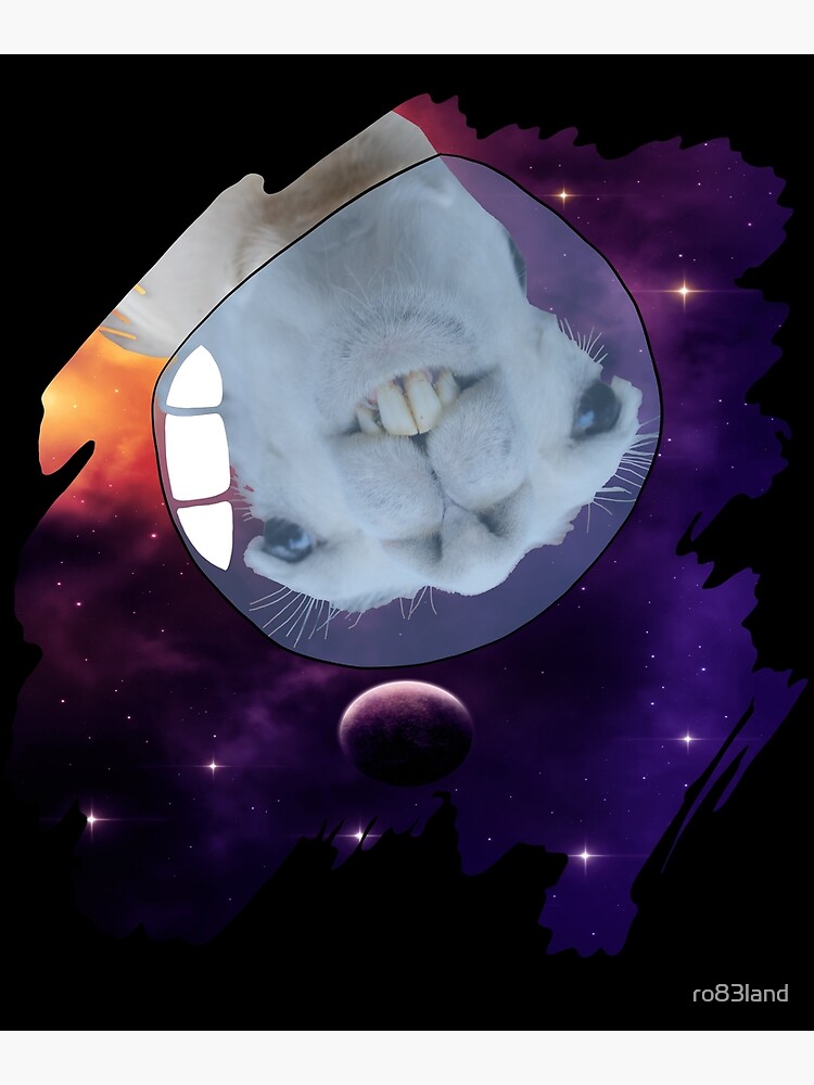 Disover Sneaky Llama in Outer Space Premium Matte Vertical Poster