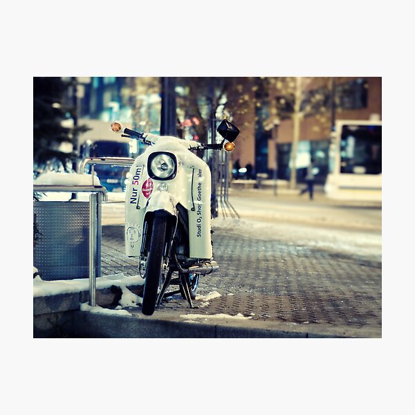 gone by bike Photographic Print
