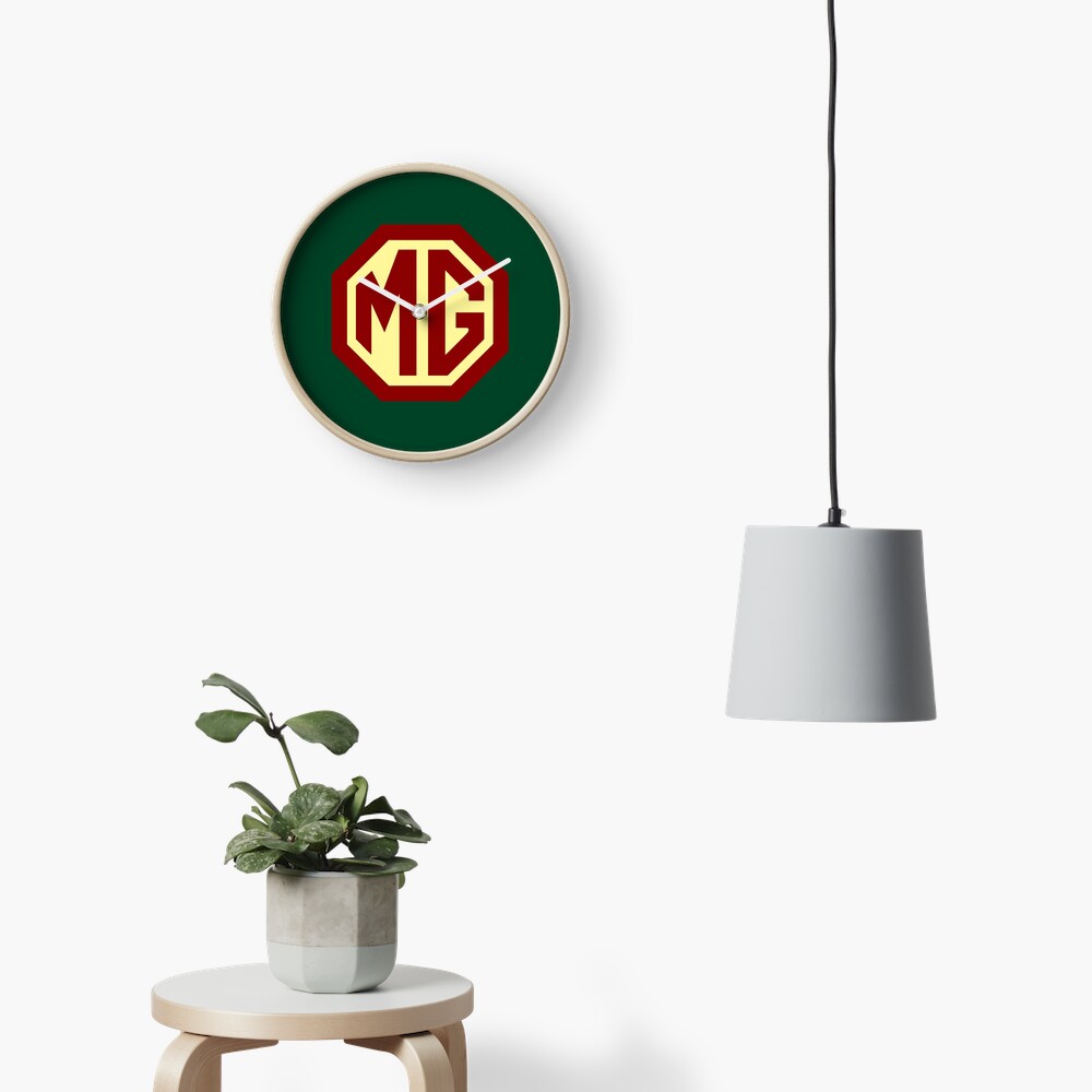Classic Cars Logo - MG Clock