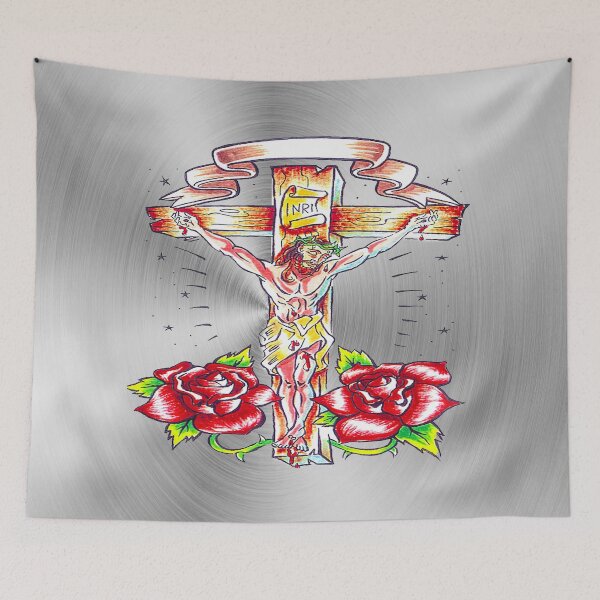 Item preview, fwc 0104 tatoo jesus earth christ  designed and sold by fred chiea.