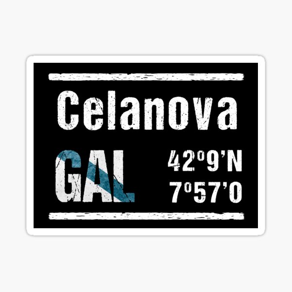 Item preview, Celanova Galicia Coordenadas designed and sold by mouchodesigns.