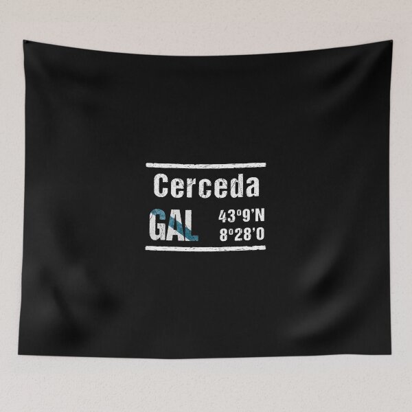Item preview, Cerceda Galicia Coordinates designed and sold by mouchodesigns.