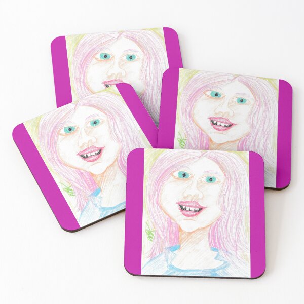 Item preview, Pink-Haired Girl Smiling designed and sold by Chaotic-Coyote.
