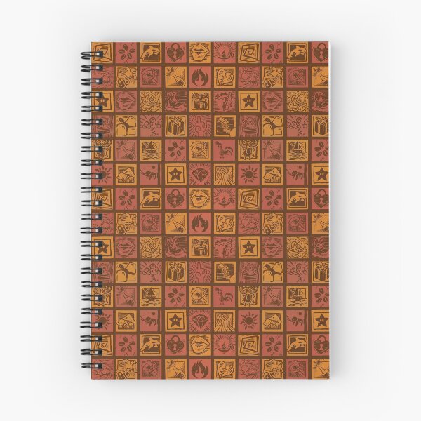 Item preview, MarcoLooks Lino Cut Shuffle - Autumn Shades designed and sold by MarcoLooks.