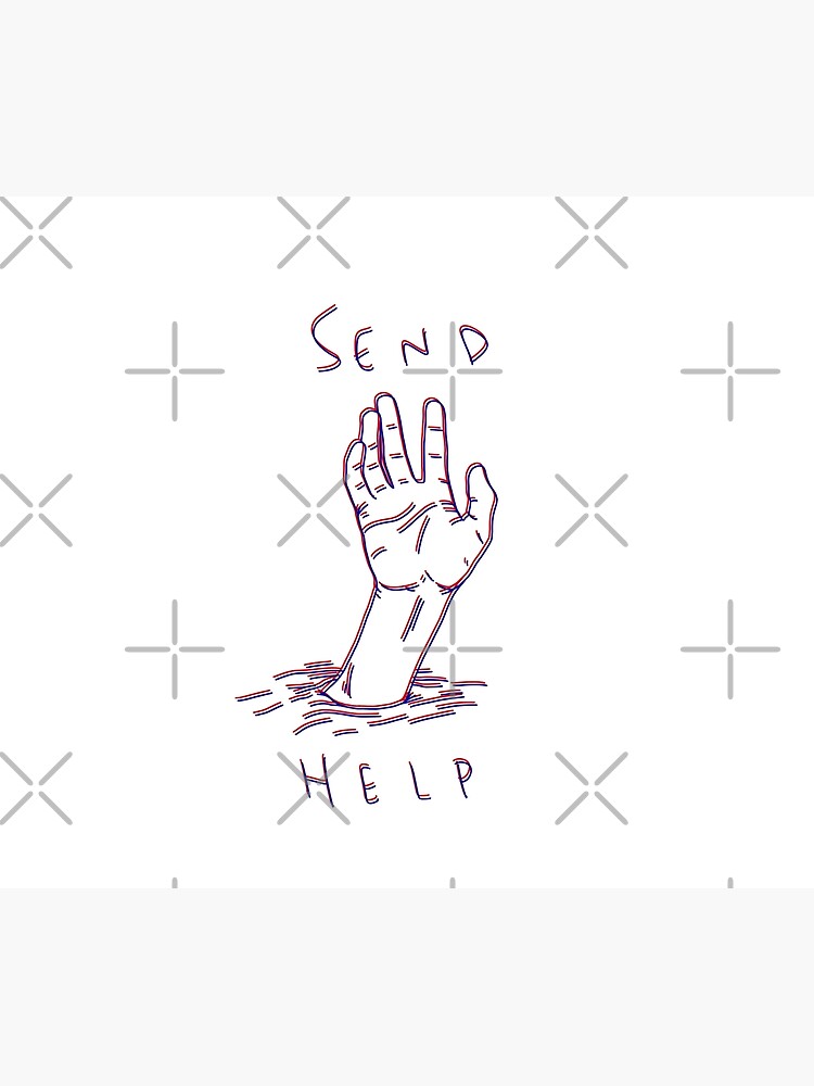 send-help-poster-for-sale-by-mitchkhonor-redbubble