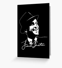 Frank Sinatra - Portrait and signature Greeting Card
