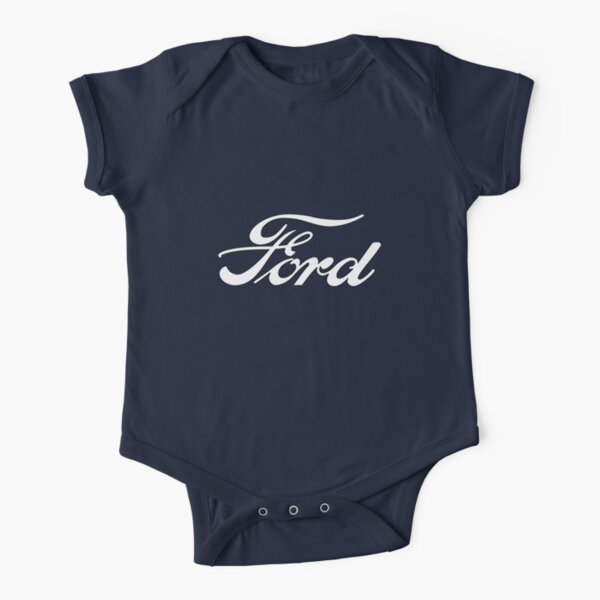 Classic Car Logos: Ford Short Sleeve Baby One-Piece
