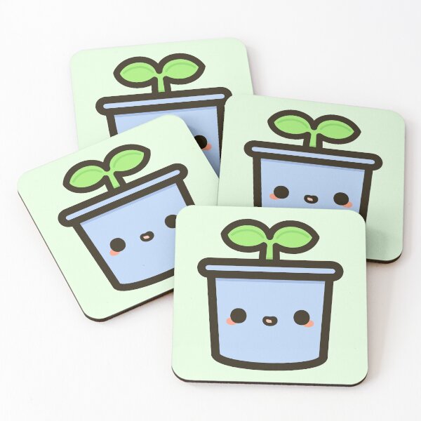 Item preview, Cute sprout in pot designed and sold by peppermintpopuk.