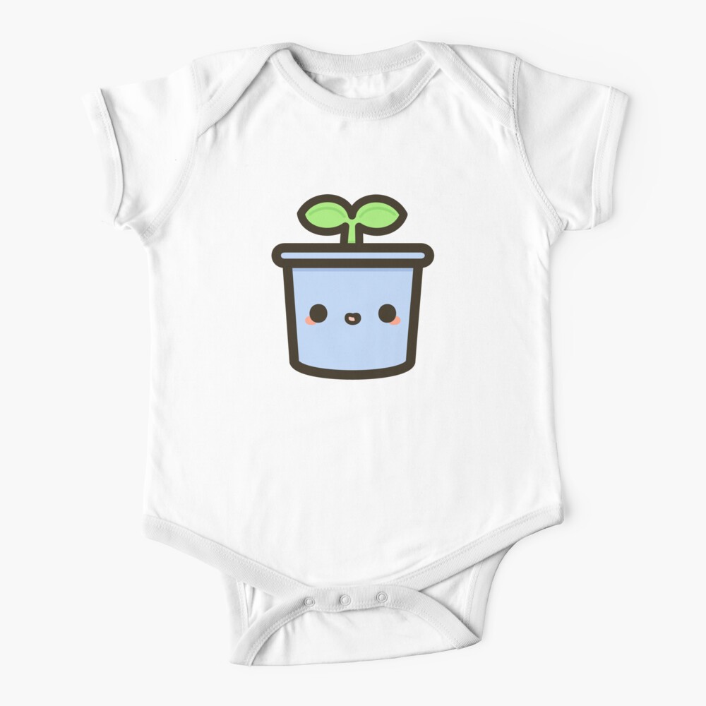 Cute sprout in pot Baby One-Piece