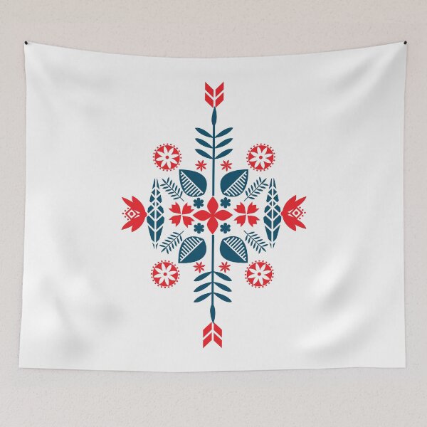 Item preview, Retro Scandinavian Folk Art designed and sold by NordicStudio.