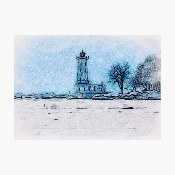Winter At Point Abino Photographic Print