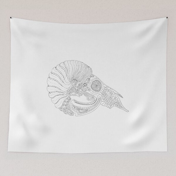 Item preview, hand drawing floral ram illustration designed and sold by ufuksezgen.