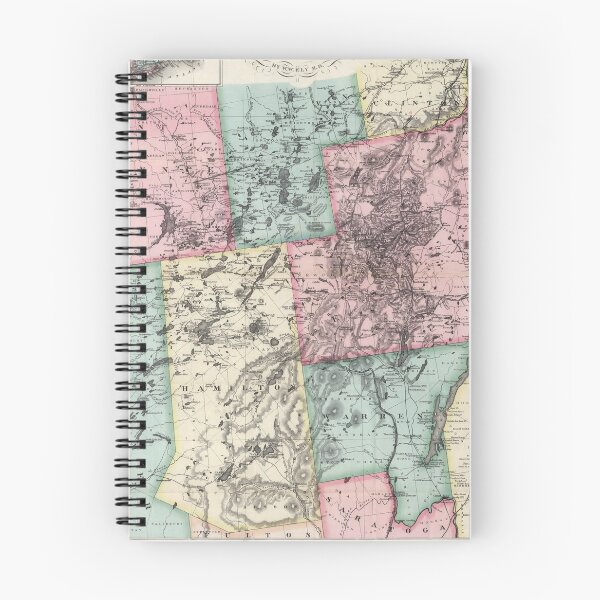 Item preview, Vintage Map of The Adirondack Mountains (1879) 2 designed and sold by BravuraMedia.