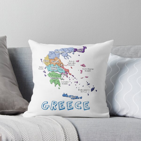 Item preview, Greek map on clothes and objects designed and sold by Omniweb.app.