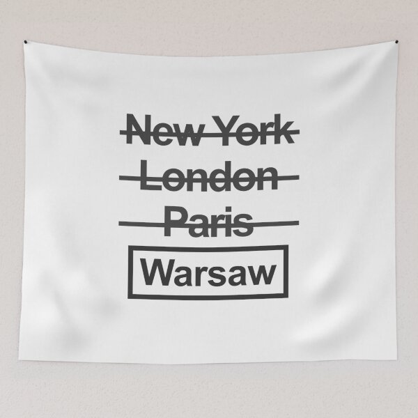 Item preview, Poland Warsaw City Text design designed and sold by GetItGiftIt.