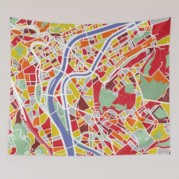 Item preview, Map of Liège - Map of Liège designed and sold by Cleobule.
