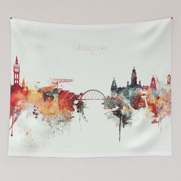 Item preview, Glasgow City Skyline designed and sold by DimDom.