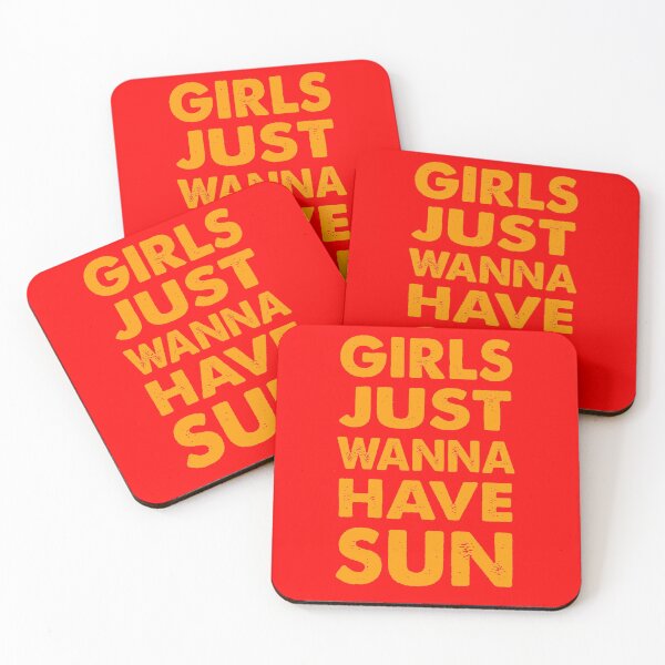 Item preview, Girls Just Wanna Have Sun Summer Pun designed and sold by jaycartoonist.