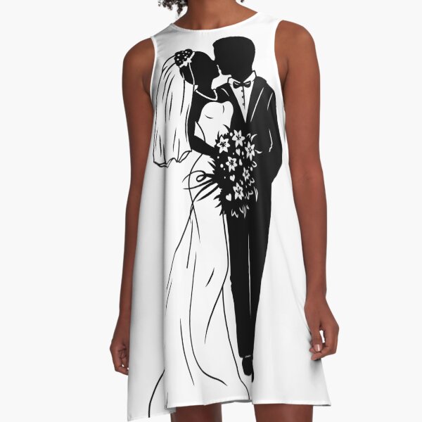 Item preview, Bridal couple silhouette designed and sold by ARTemyzz.