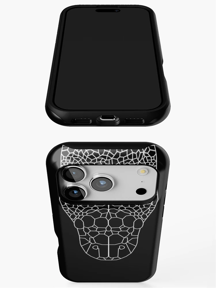 Imagen 3 de 4, Funda de iPhone con la obra Python Regius Wireframe / Royal Python / Ball Python, diseñada y vendida por HerpSVG.