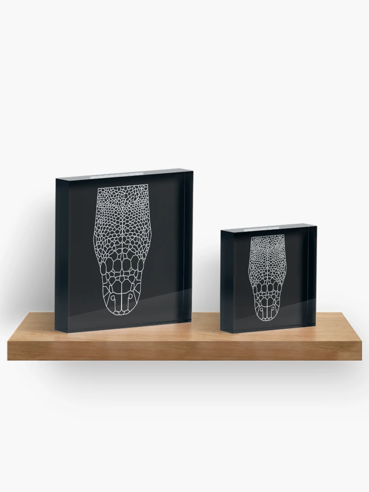 Thumbnail 3 of 5, Acrylic Block, Python Regius Wireframe/ Royal Python/ Ball Python designed and sold by HerpSVG.