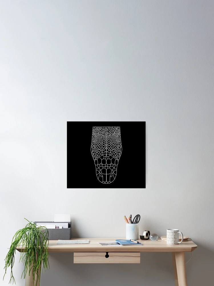 Thumbnail 2 of 3, Poster, Python Regius Wireframe/ Royal Python/ Ball Python designed and sold by HerpSVG.