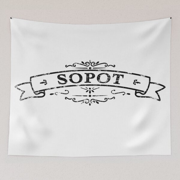 Item preview, Sopot Polska Vintage Banner designed and sold by Shirtilike.
